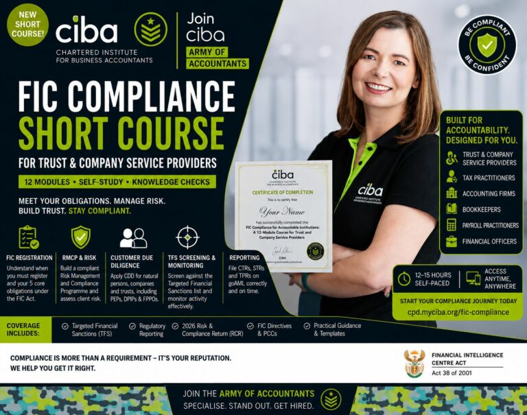 FIC Compliance for Accountable Institutions short course