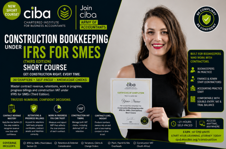 Construction Accounting for Bookkeepers: A Practical Specialisation Course for South Africans